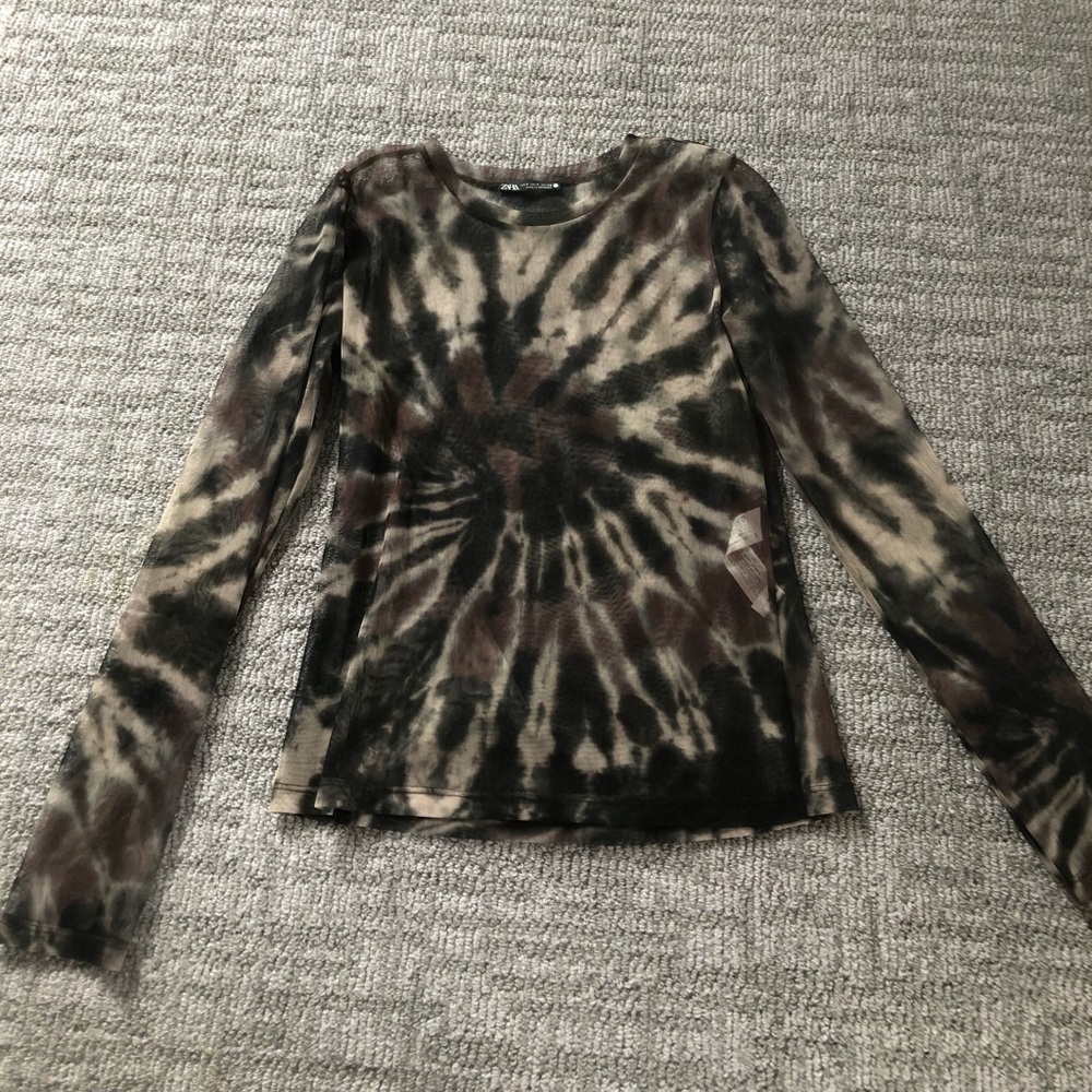 Zara tie dye sheet long sleeve